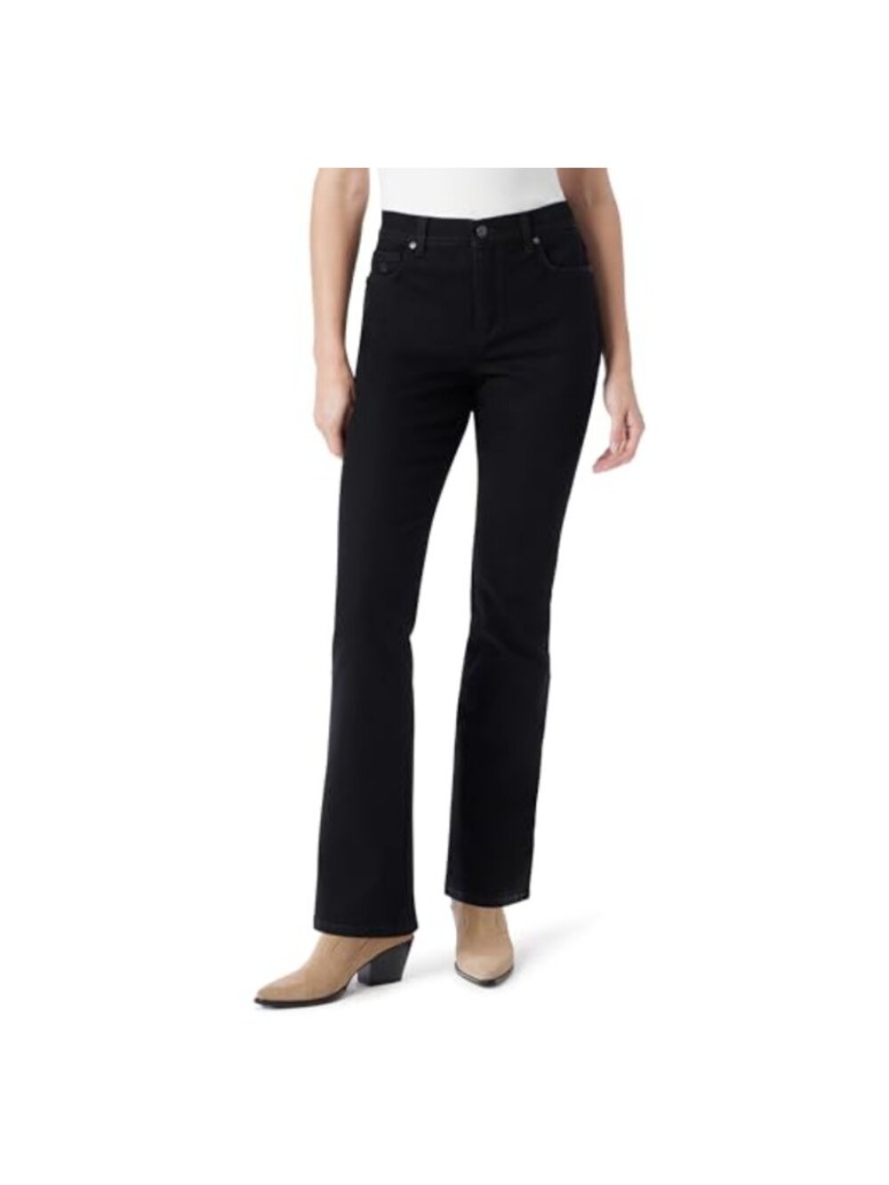 Gloria Vanderbilt Amanda High Rise Boot Cut Jeans Stretch Denim